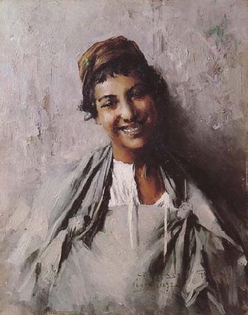 Georges Gaste Jeune fille souriant (mk32) oil painting image